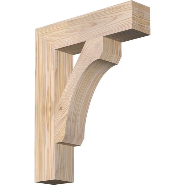 Legacy Block Smooth Bracket, Douglas Fir, 3 1/2